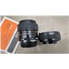 Image 9 : Minolta SRT 200 35mm SLR Camera with 50mm Lens, Soligor Telephoto, Sanwa Flash, Case