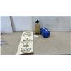 Image 1 : Inuit Textile Art by Gyta Eescemailie 2008, Vintage Seltzer Bottle, and Blue Insulated Coors