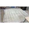 Image 1 : Carpet Art Deco Off-White Shaggy Area Rug, 100% Polypropylene Pile, 95” x 124”