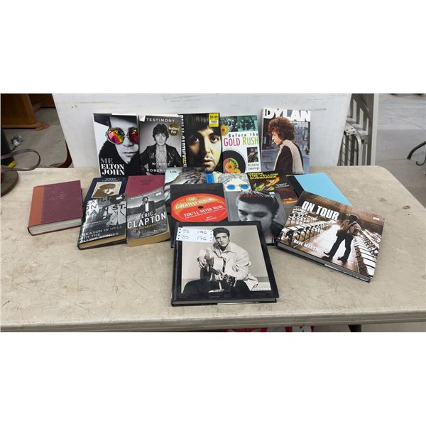18 Books on Musicians: Rolling Stones, Elvis, Beatles, Bob Dylan