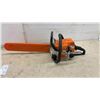Image 2 : Stihl MS 170 Gas-Powered Chainsaw with New Carb, Extra Chain and More. Working