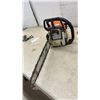 Image 6 : Stihl MS 170 Gas-Powered Chainsaw with New Carb, Extra Chain and More. Working