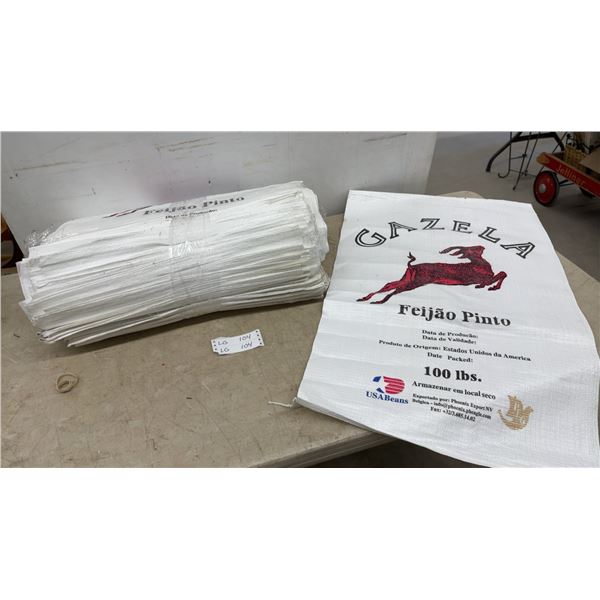 80 New Gazela Feijão Pinto 100 lbs. Grain Bags