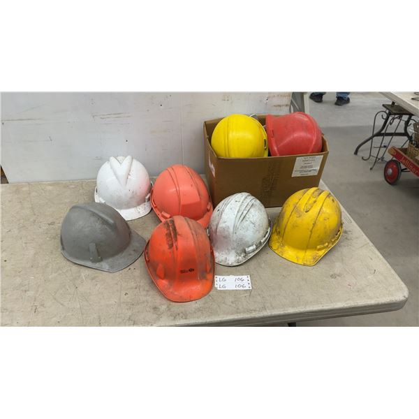 10 Assorted Hard Hats