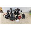 Image 1 : Craftsman 19.2V and 18.0V Cordless Drills, 2 19.2V Lights, 3 Chargers (Not Tested)