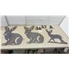 Image 1 : Two Metal Rabbits 24” and Deer Cutout, 18” and Decorative Numbers, 5”