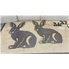 Image 2 : Two Metal Rabbits 24” and Deer Cutout, 18” and Decorative Numbers, 5”