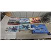 Image 1 : 6 models 1/48 scale Hobby Boss F4F-3 Wildcat (Early) and Kinetic Fouga CM.170 Magister 2 Kits