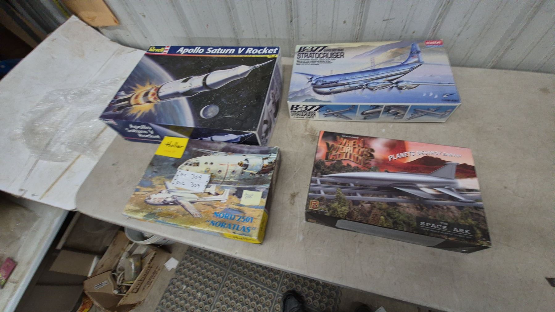 Appolo Model Rockets Revell Apollo Saturn V Rocket, Academy B-377 Stratocruiser, and Pegasus ...