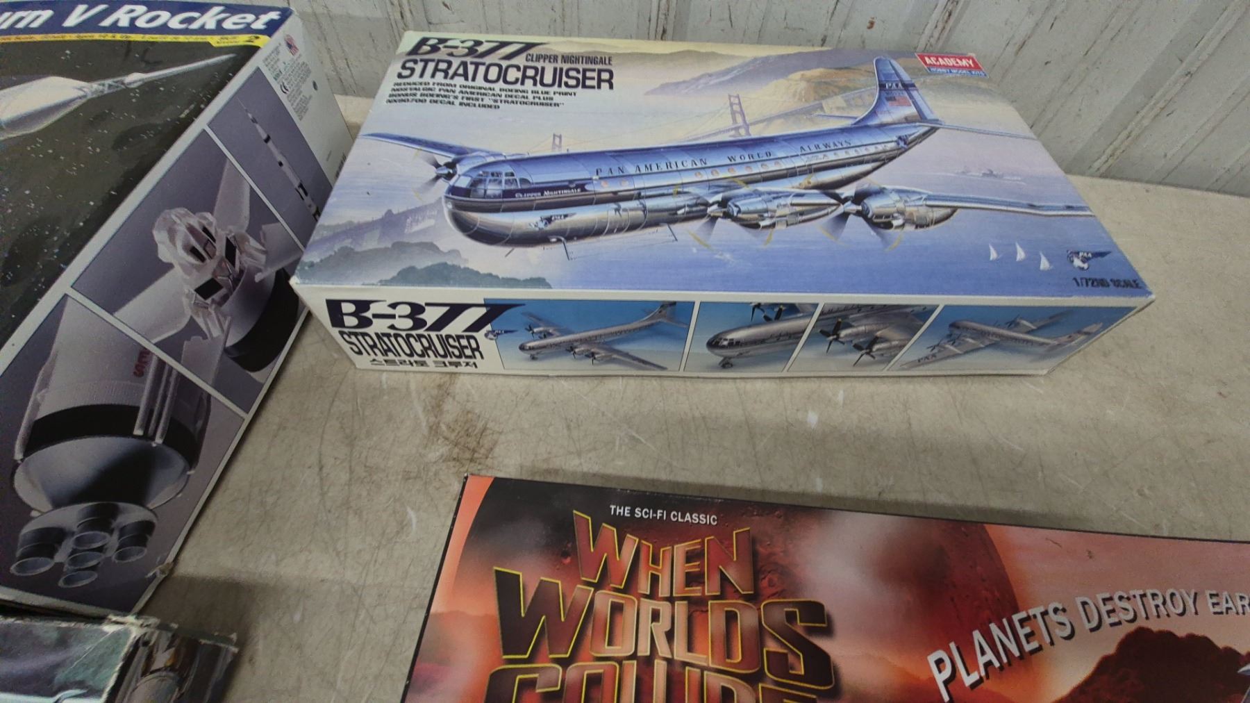 Appolo Model Rockets Revell Apollo Saturn V Rocket, Academy B-377 Stratocruiser, and Pegasus ...