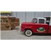 Image 4 : Ny-Lint No. 4400 Camper Pickup Truck, Red and White Pressed Steel, with Original Box. 13.6” early