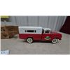 Image 7 : Ny-Lint No. 4400 Camper Pickup Truck, Red and White Pressed Steel, with Original Box. 13.6” early