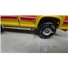 Image 6 : Tonka #2525 Mighty Pickup Truck with Roll Bar, Yellow with Multicolor Stripes, Late 1970s. 15.6”