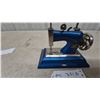 Image 2 : Kaiser Blue Child's Sewing Machine, Hand Crank, Spool Pin