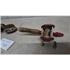 Image 2 : Vintage Ocean City Direct-Drive Baitcasting Reel on Rod Handle, Brass Scale