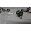 Image 6 : Vintage Ocean City Direct-Drive Baitcasting Reel on Rod Handle, Brass Scale