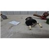 Image 8 : Vintage Ocean City Direct-Drive Baitcasting Reel on Rod Handle, Brass Scale