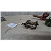 Image 9 : Vintage Ocean City Direct-Drive Baitcasting Reel on Rod Handle, Brass Scale