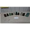 Image 1 : Assorted Glass and Ceramic Insulators: 10 Pieces Total