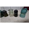 Image 2 : Assorted Glass and Ceramic Insulators: 10 Pieces Total