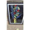 Image 2 : Original Floral Still Life Painting by Saskatchewan Artist S.F. Stephen in Rustic Wood Frame.