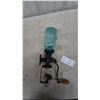 Image 1 : Universal Coffee Grinder with Blue Glass Jar and Crank Handle