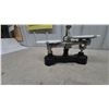 Image 5 : Vintage Ohaus Balance Scale with 2 White Porcelain Pans