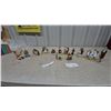 Image 1 : Collection of 12 Norman Rockwell Porcelain Figurines Including Lovers Love Story and Self Portrait