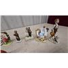 Image 2 : Collection of 12 Norman Rockwell Porcelain Figurines Including Lovers Love Story and Self Portrait