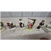 Image 3 : Collection of 12 Norman Rockwell Porcelain Figurines Including Lovers Love Story and Self Portrait