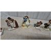 Image 4 : Collection of 12 Norman Rockwell Porcelain Figurines Including Lovers Love Story and Self Portrait