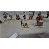 Image 6 : Collection of 12 Norman Rockwell Porcelain Figurines Including Lovers Love Story and Self Portrait