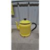 Image 3 : Three Yellow Enamelware Coffee Pots and Saucepan