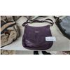 Image 2 : Coach Purple Leather Shoulder Bag, Gray Leather Shoulder Bag, and 3 Tan Leather Bags