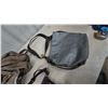 Image 3 : Coach Purple Leather Shoulder Bag, Gray Leather Shoulder Bag, and 3 Tan Leather Bags