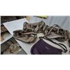 Image 4 : Coach Purple Leather Shoulder Bag, Gray Leather Shoulder Bag, and 3 Tan Leather Bags