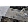 Image 6 : Large Lot of Wrenches and Sockets Including Craftsman and West Ward, and Metal tool box