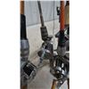 Image 4 : Assorted Fishing Rods and Reels: 4 Vintage Rods, and Reels, and one Modern