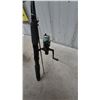Image 9 : Assorted Fishing Rods and Reels: 4 Vintage Rods, and Reels, and one Modern