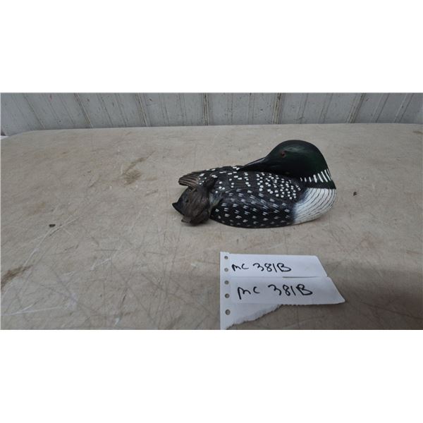 Loon Decoy with Chick by Heritage Decoys, J.B. Garton, 8”