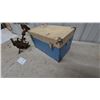 Image 3 : Vintage Chandelier and Blue and Cream mini Trunk with Red and White Interior