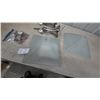 Image 2 : Two Brushed Nickel light fixtures with Frosted Glass Shades, Mounting Hardware