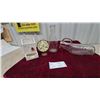 Image 1 : Vintage Conant Custom Brass Thermo-Hygrometer, Milk Bottle, and Glass Urinal Bottle