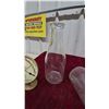Image 4 : Vintage Conant Custom Brass Thermo-Hygrometer, Milk Bottle, and Glass Urinal Bottle