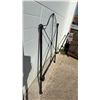 Image 3 : Wrought Iron Bed Single Frame Set With Arched Headboard, Footboard, and Side Rails