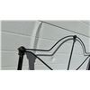 Image 4 : Wrought Iron Bed Single Frame Set With Arched Headboard, Footboard, and Side Rails
