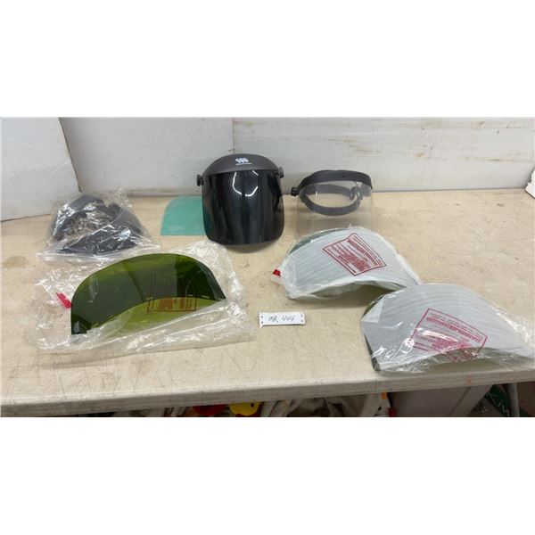 Weldmark and Sellstrom Face Shields With Replacement Visors in Clear and Tinted