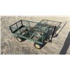 Image 1 : Green Metal Mesh Garden Cart