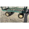 Image 3 : Green Metal Mesh Garden Cart