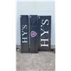 Image 1 : Three "Hy's" Restaurant Light-Up Signs and "H" Shield Logo Sign
